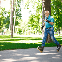 old man jog